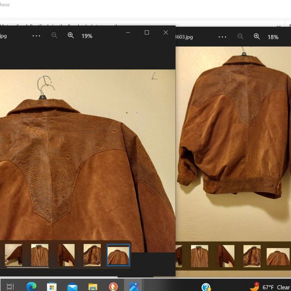 Vintage Rust Suede Bomber Jacket 80s Early 90s Oversized - Picture 10 of 16